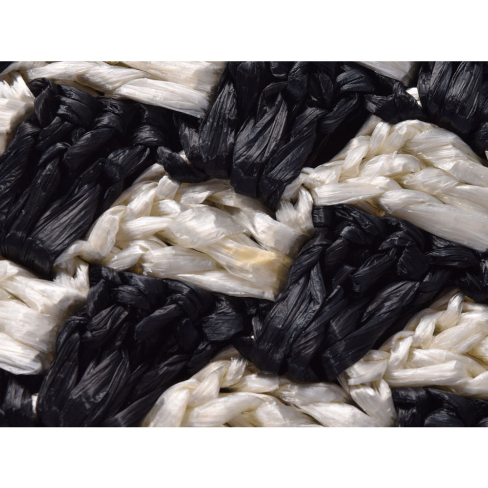 Prada Bag White Raffia Clutch Black - Picture 6 of 11